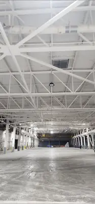 Large empty warehouse interior