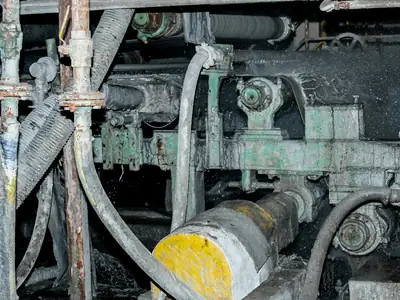 Corroded equipment inspected on a job