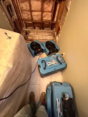 Air movers under an opened ceiling