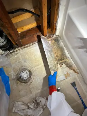 Equipment running in a stripped area
