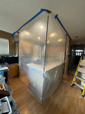 Containment around a doorway