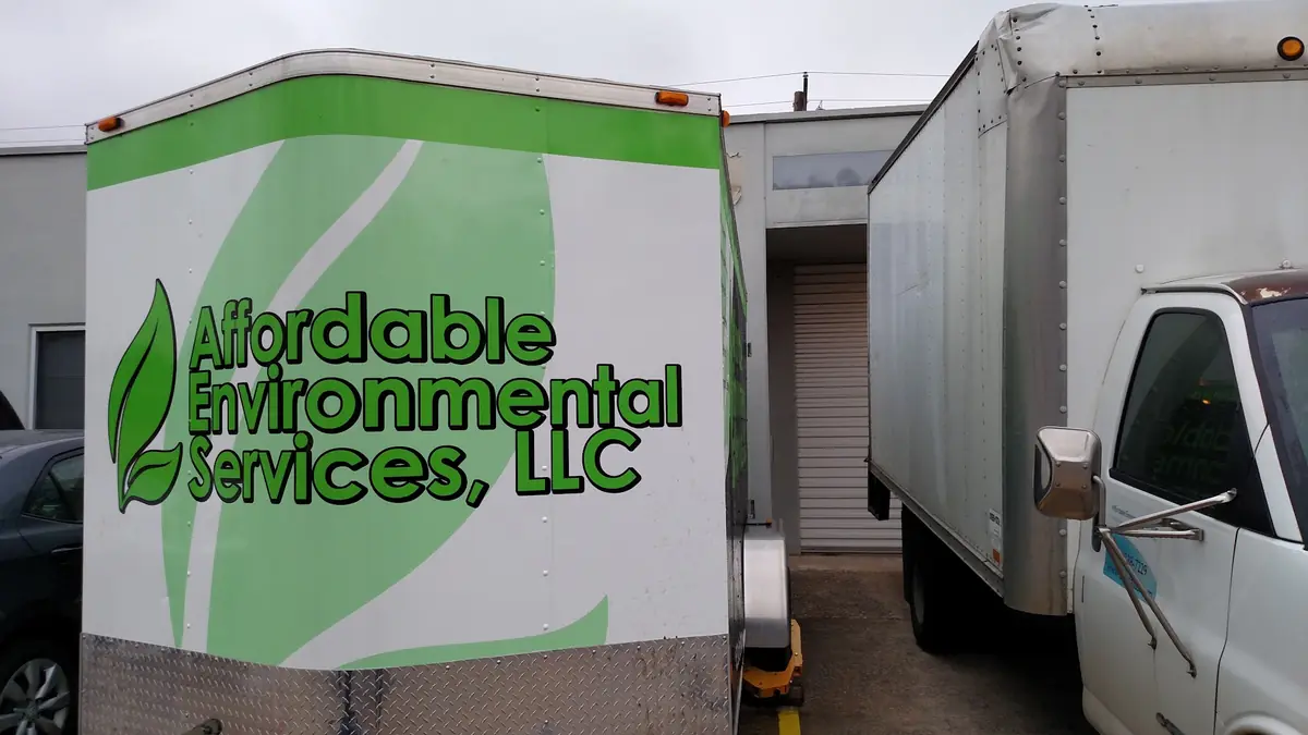 Affordable Environmental Services branded box truck