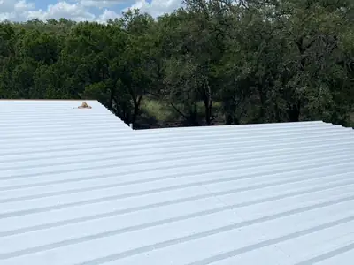 White flat roof