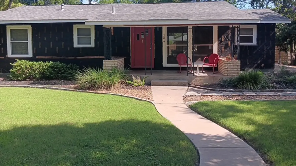 Single-storey home after exterior work