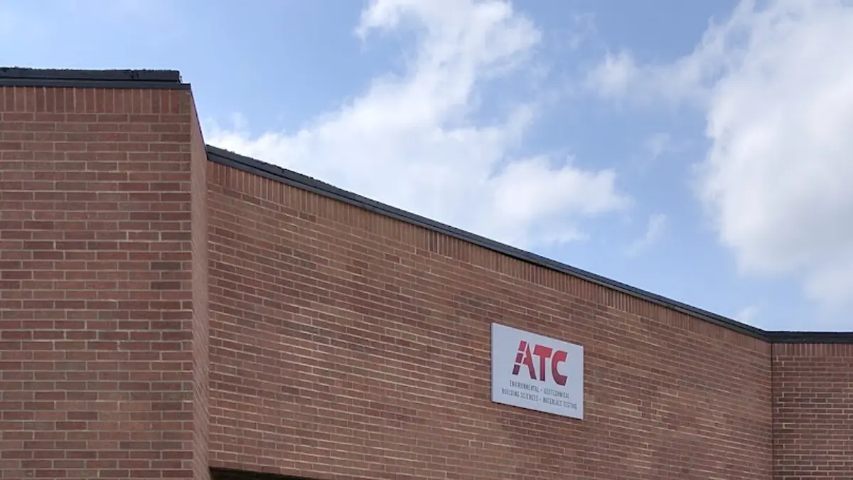 Front entrance of the ATC Associates Inc office building