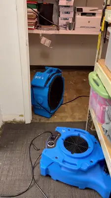 Air movers in a room