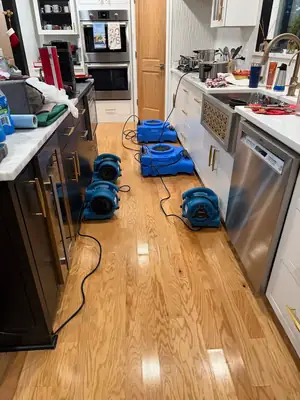 Drying equipment in a kitchen
