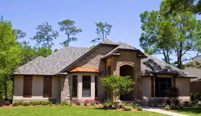 Single-storey brick home exterior