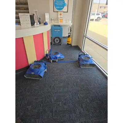 Drying equipment in a room