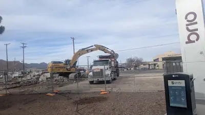 Cleared lot after demolition