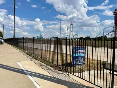 Fenced job site