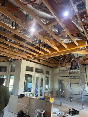 Ceiling opened up during repairs