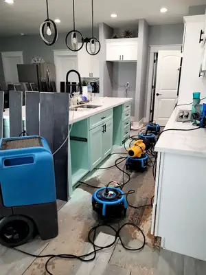 Drying equipment in a room