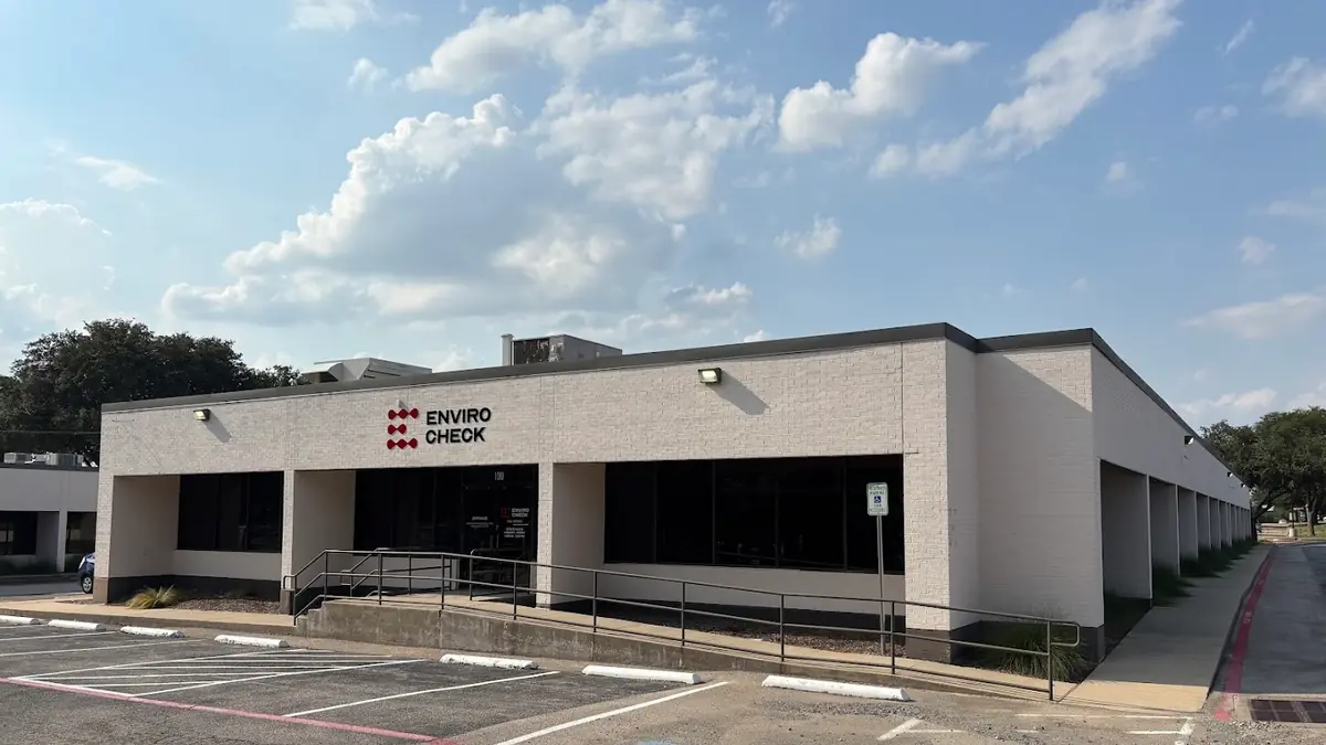 Envirocheck, Inc. office building with signage