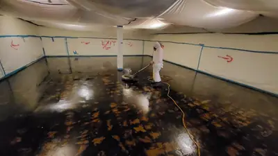Gutted commercial interior