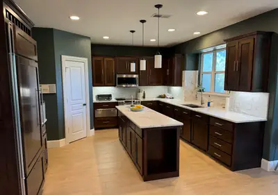 Finished kitchen after restoration