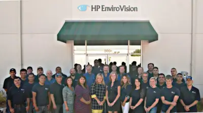 The HP EnviroVision team outside the office