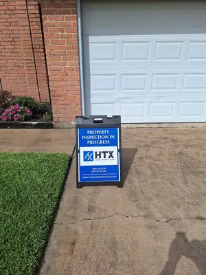 Company sign in a front yard
