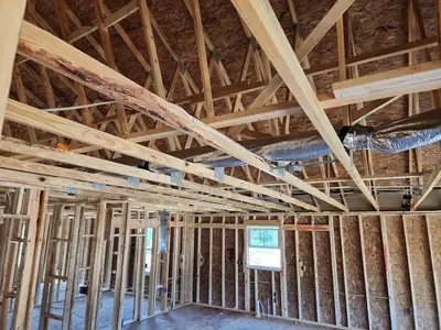 Framing of a home under construction
