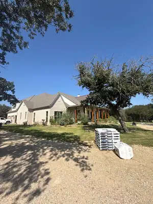 Home exterior on a job