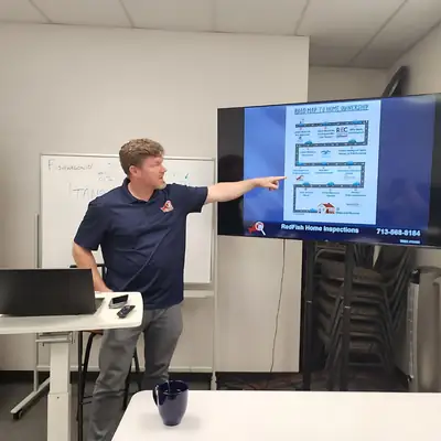 RedFish Inspections staff presenting at a training session