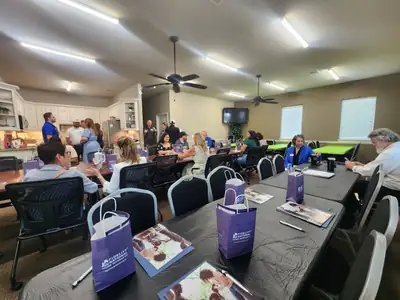Training session in a meeting room