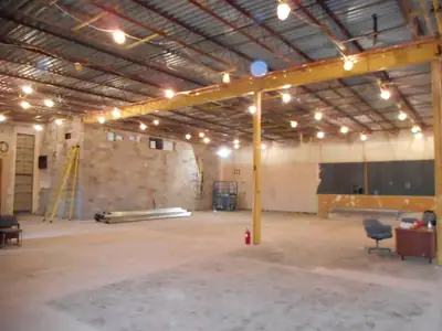 Gutted commercial space ready for rebuild