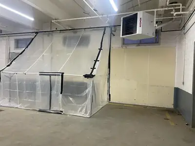 Room sealed with containment