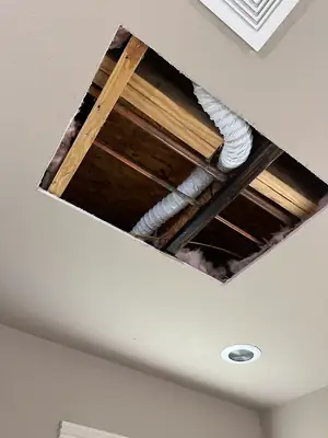 Ceiling opened during repairs