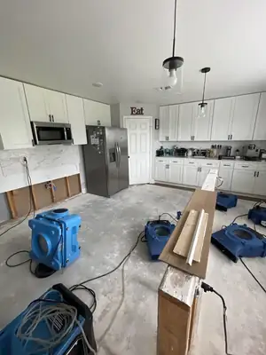 Drying equipment in a kitchen