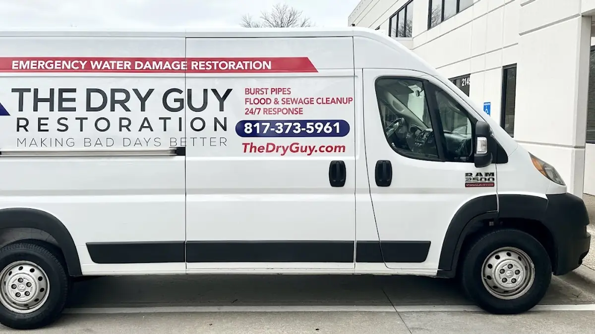 The Dry Guy Restoration branded van