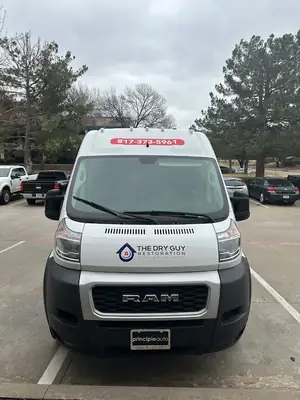 Front of a The Dry Guy Restoration van