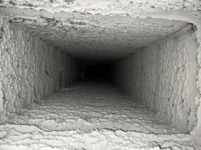 Inside of an air duct