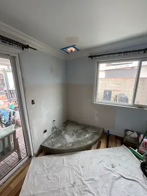 Room with flooring removed